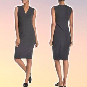 JAMES PERSE V-Neck Ponte Dress Sz Small Carbon